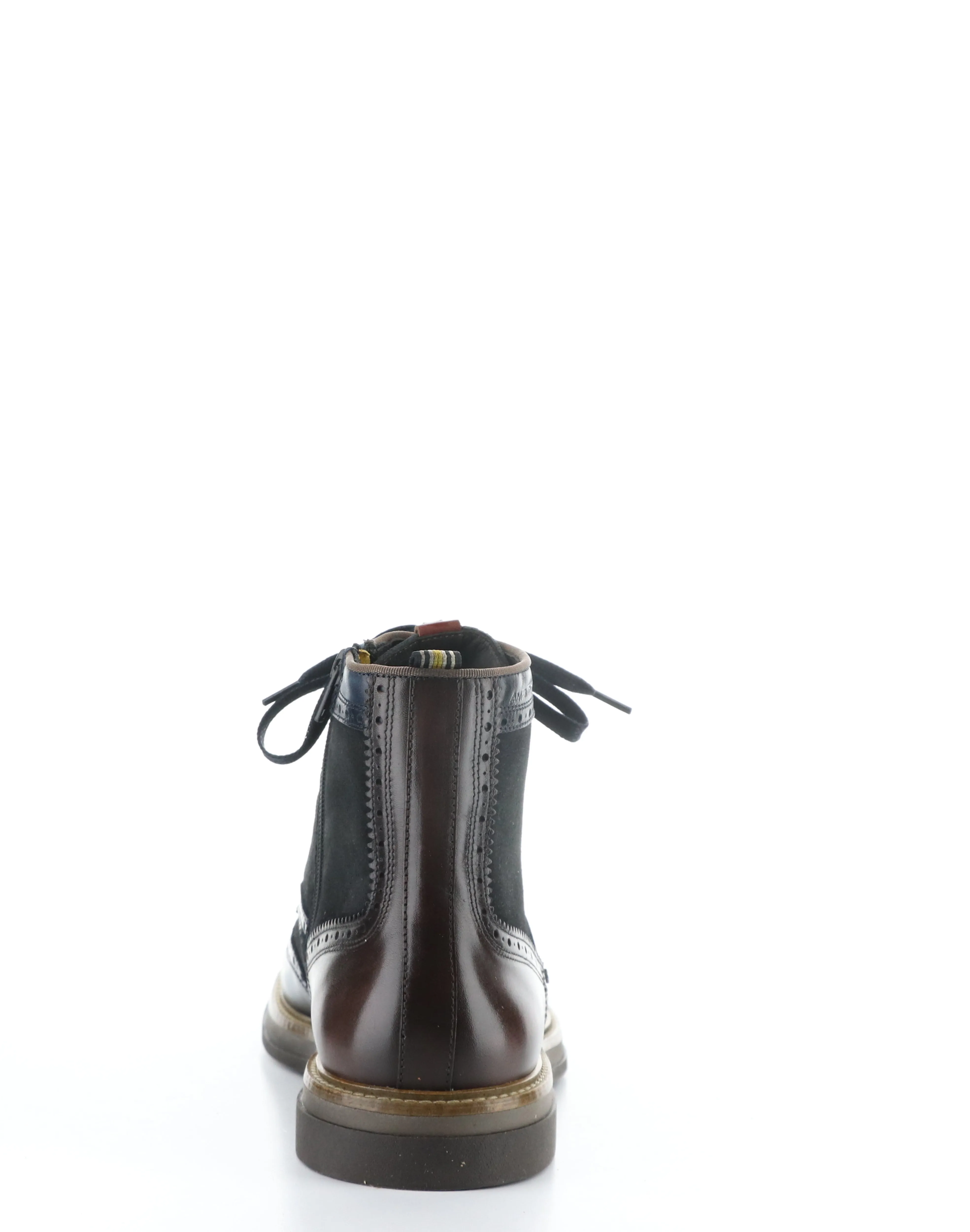 12432B NAVY Round Toe Boots