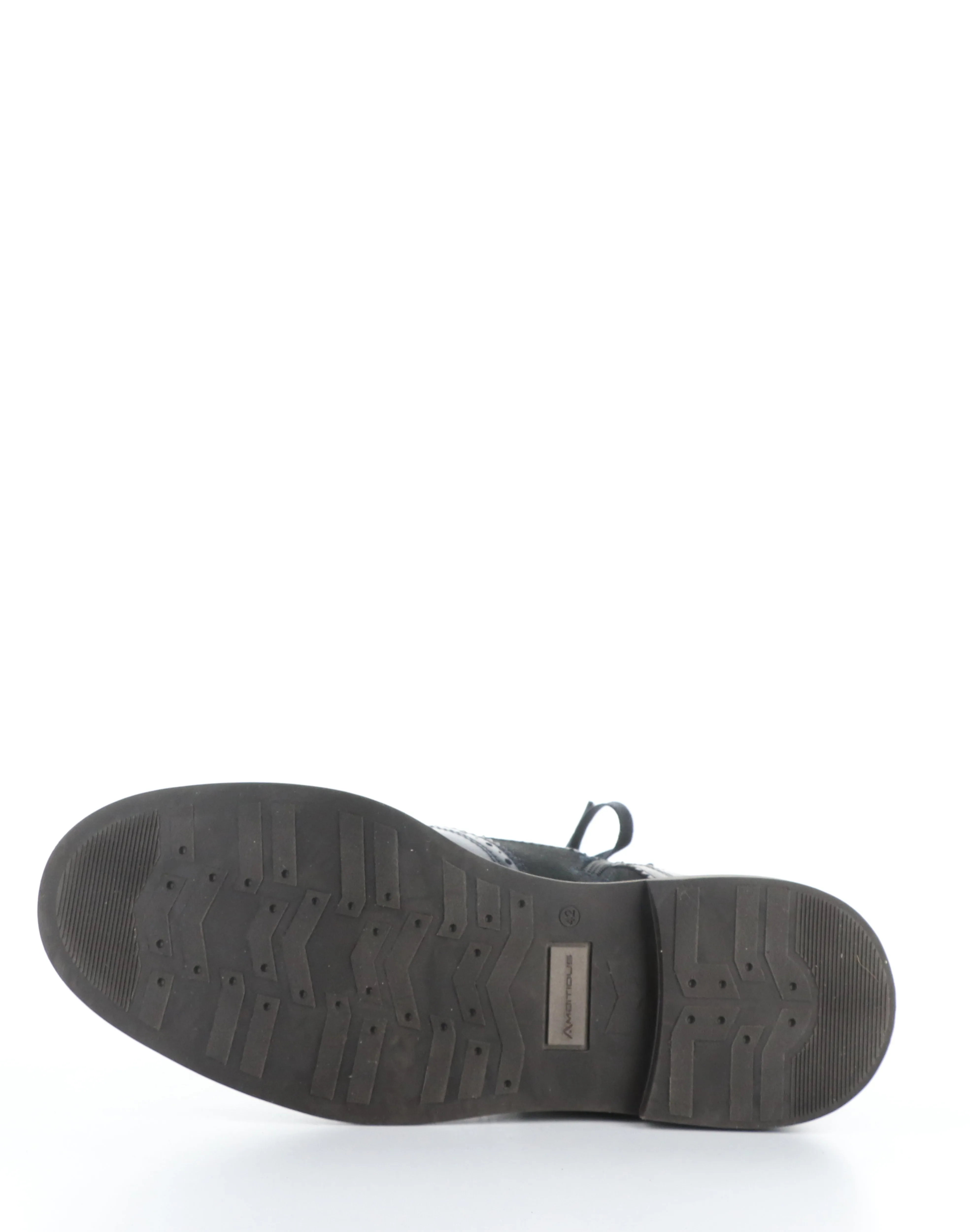12432B NAVY Round Toe Boots