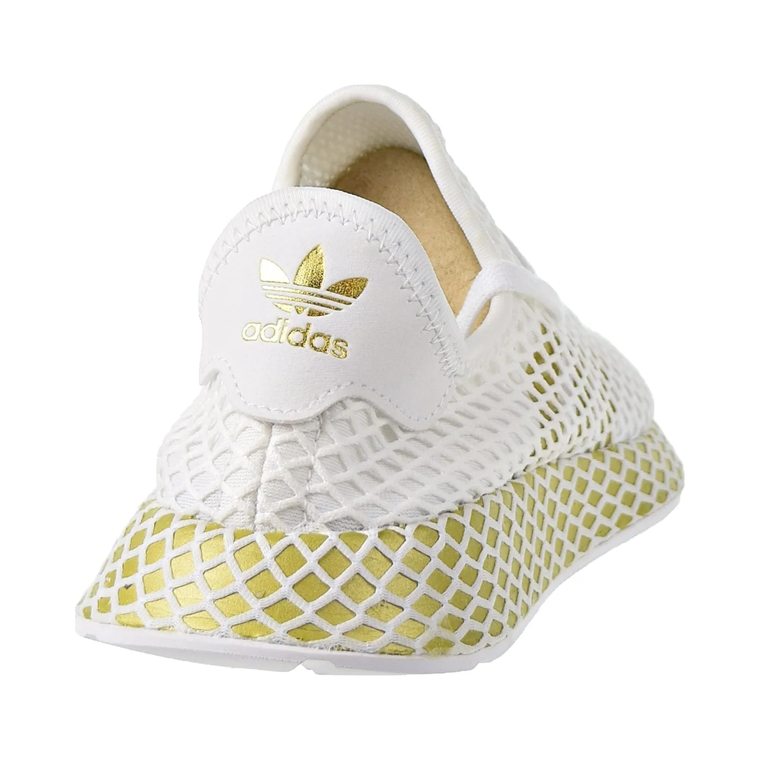 Adidas Deerupt Runner Womens Shoes Footwear White/Gold Metallic/Footwear White