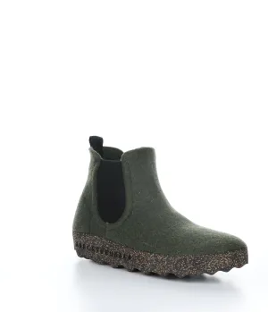 CAIA090ASPM Military Green Round Toe Boots|CAIA090ASPM Bottes �� Bout Rond in Vert