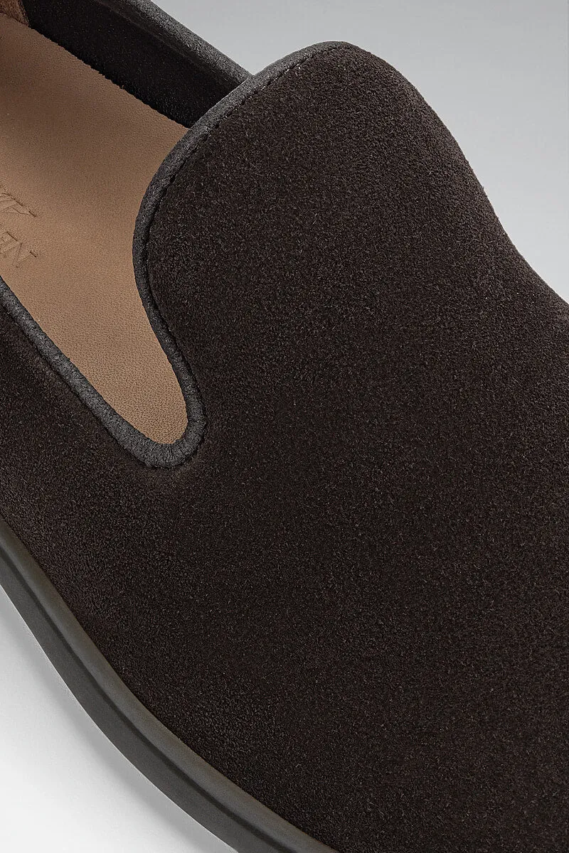 Chocolate Suede All Day Slipper