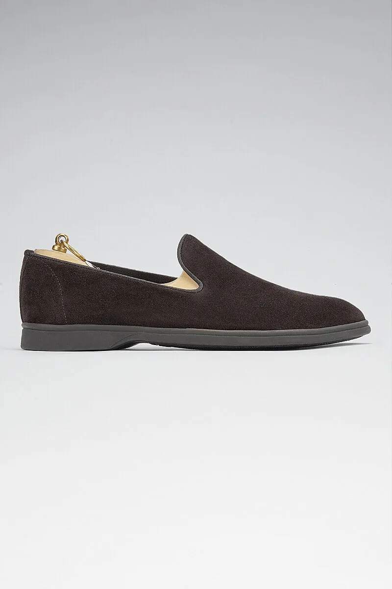 Chocolate Suede All Day Slipper