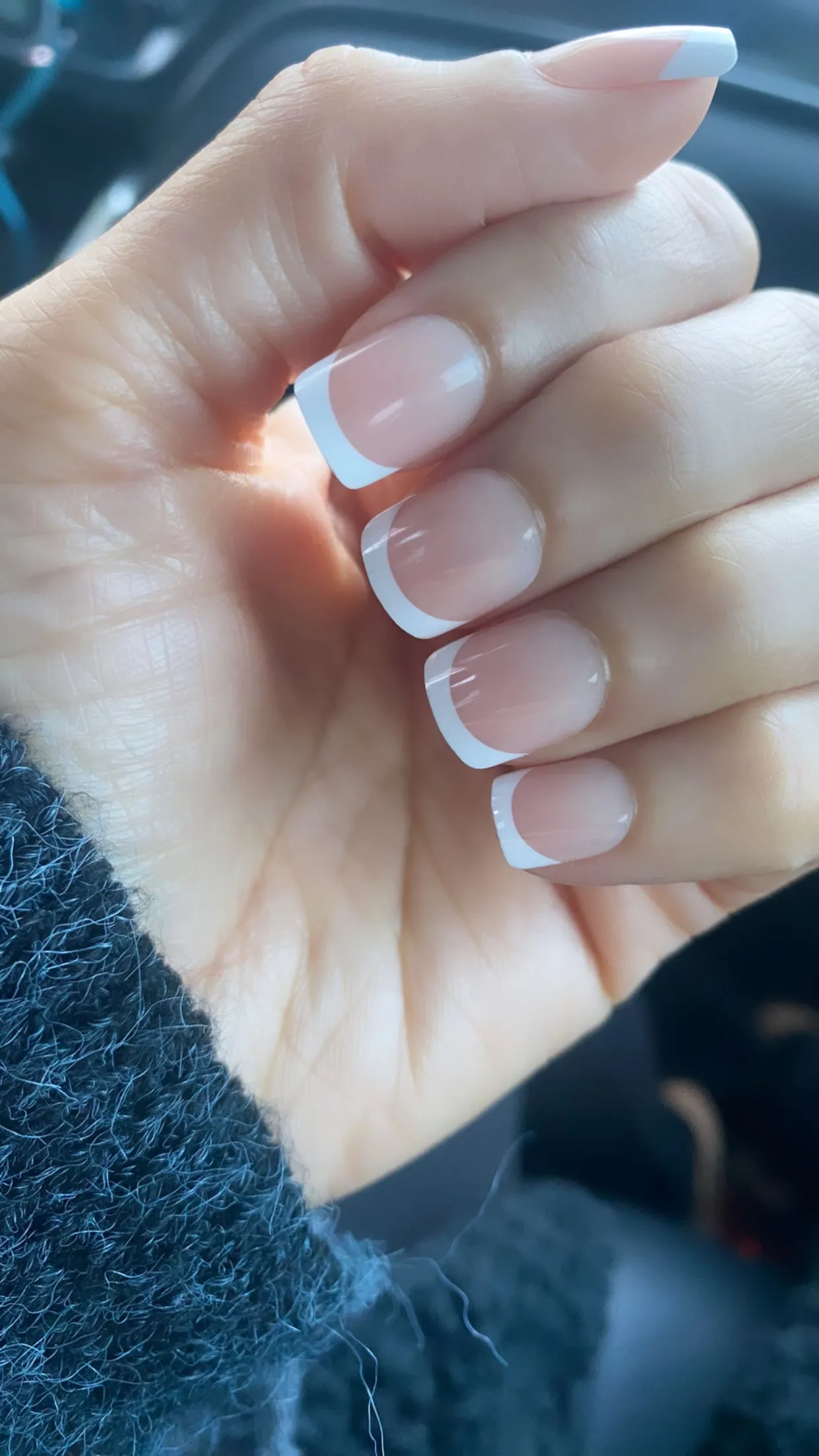 FINAL RESTOCK: A Signature Classic| CHIP RESISTANT Frenchies: The Perfect Length - Square (Shorties) | 28 NAILS PRESS-ON SET