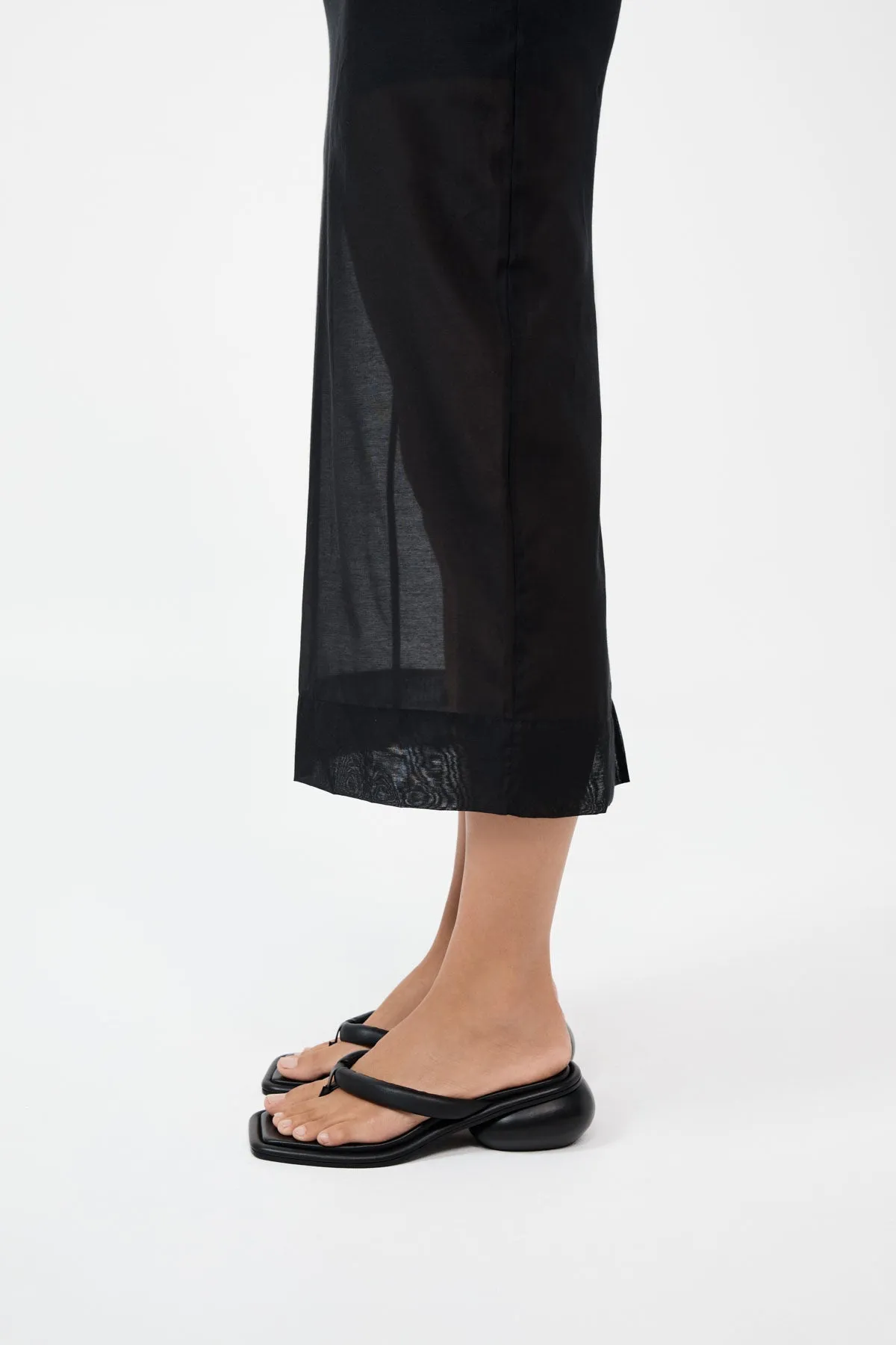 Flip Flop Dome Heel, Black
