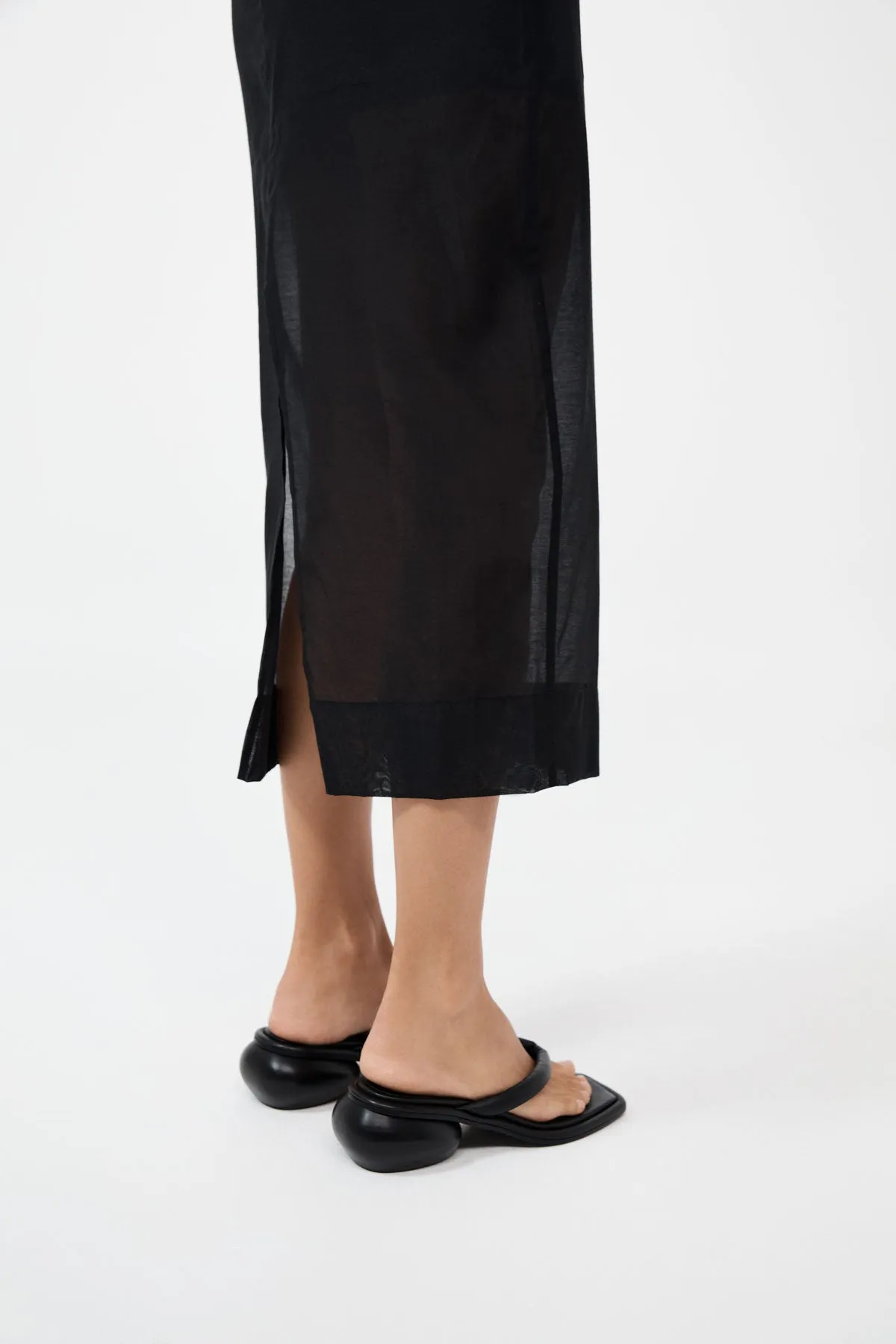 Flip Flop Dome Heel, Black