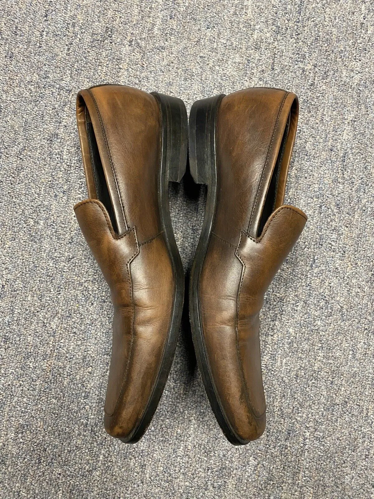 Hugo Boss Chesterfield Brown Slip On Shoes Mens size 8