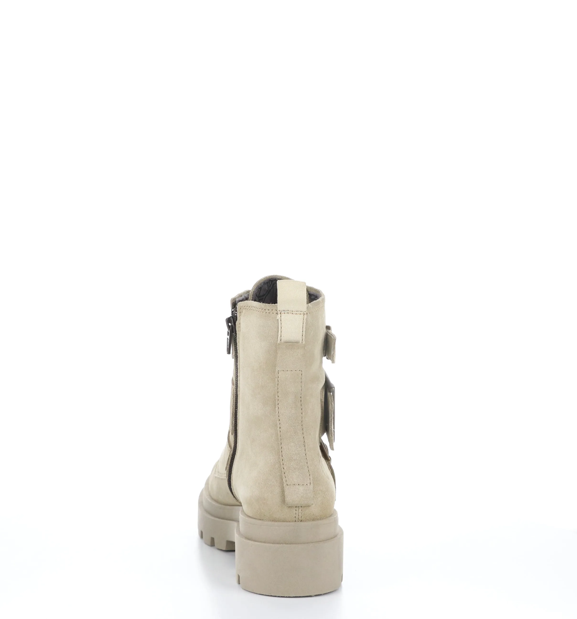 JEDA817FLY Creme Zip Up Boots
