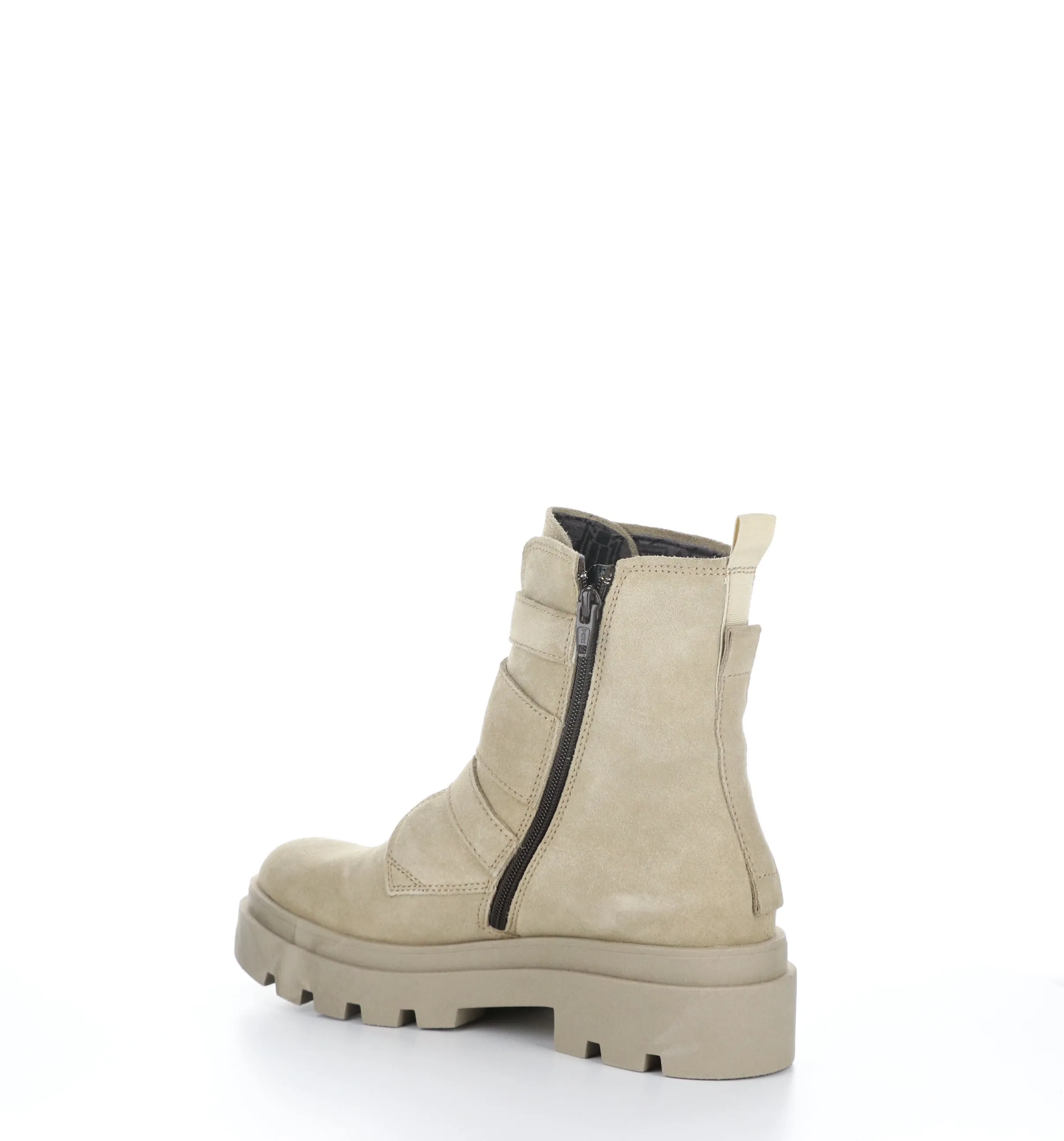 JEDA817FLY Creme Zip Up Boots
