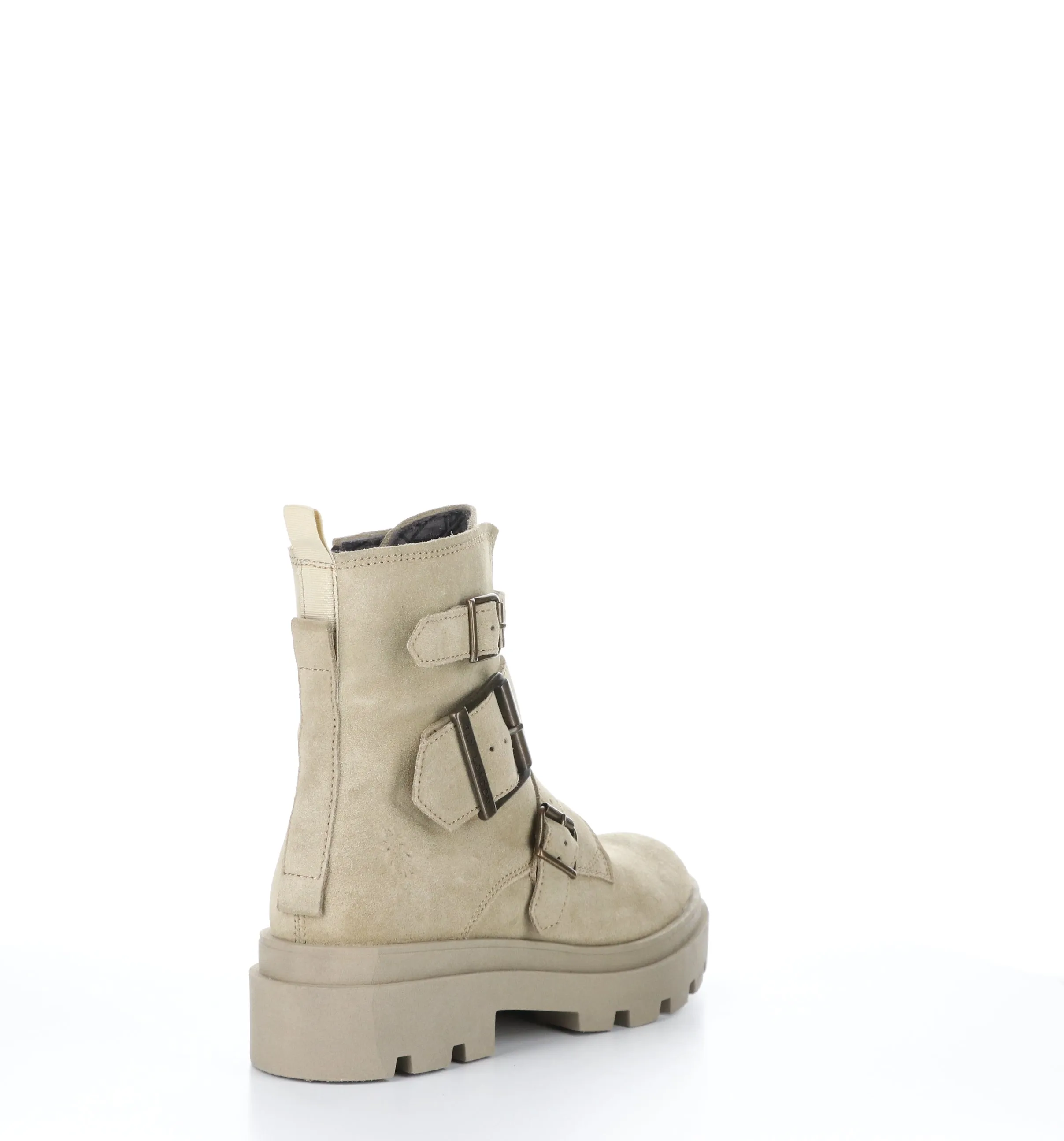 JEDA817FLY Creme Zip Up Boots