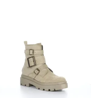 JEDA817FLY Creme Zip Up Boots