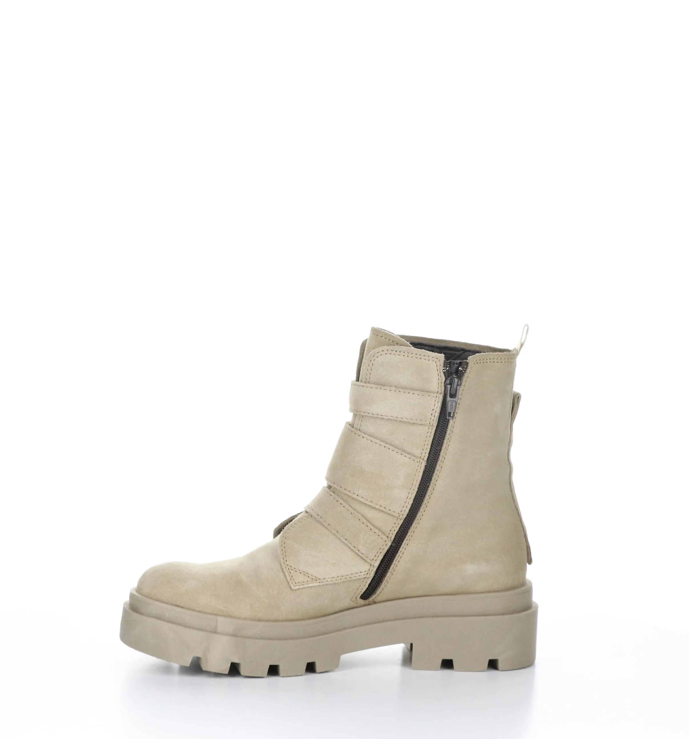 JEDA817FLY Creme Zip Up Boots