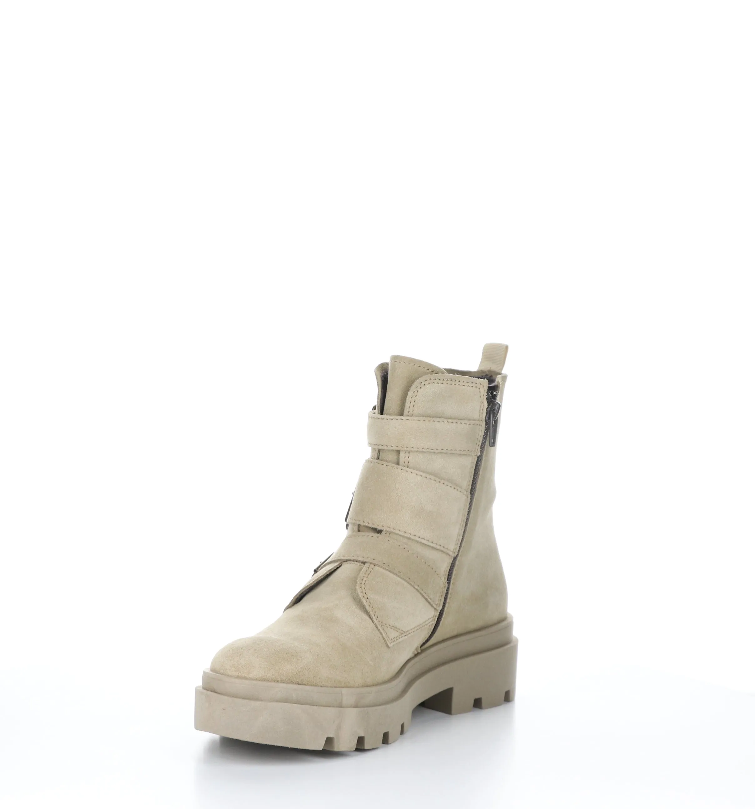 JEDA817FLY Creme Zip Up Boots