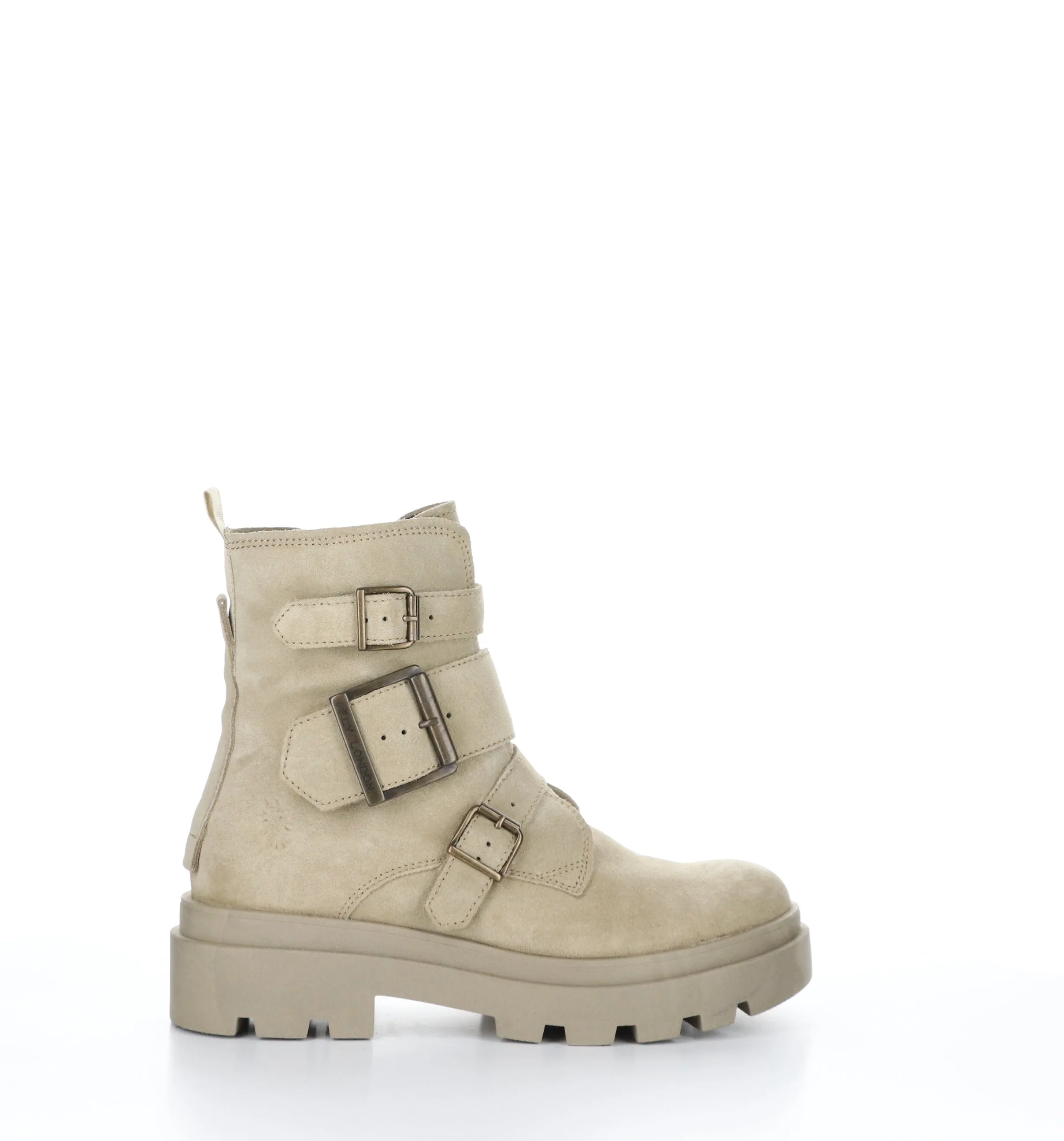 JEDA817FLY Creme Zip Up Boots