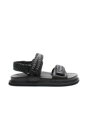 La Tribe Isla Braided Sandal - Black