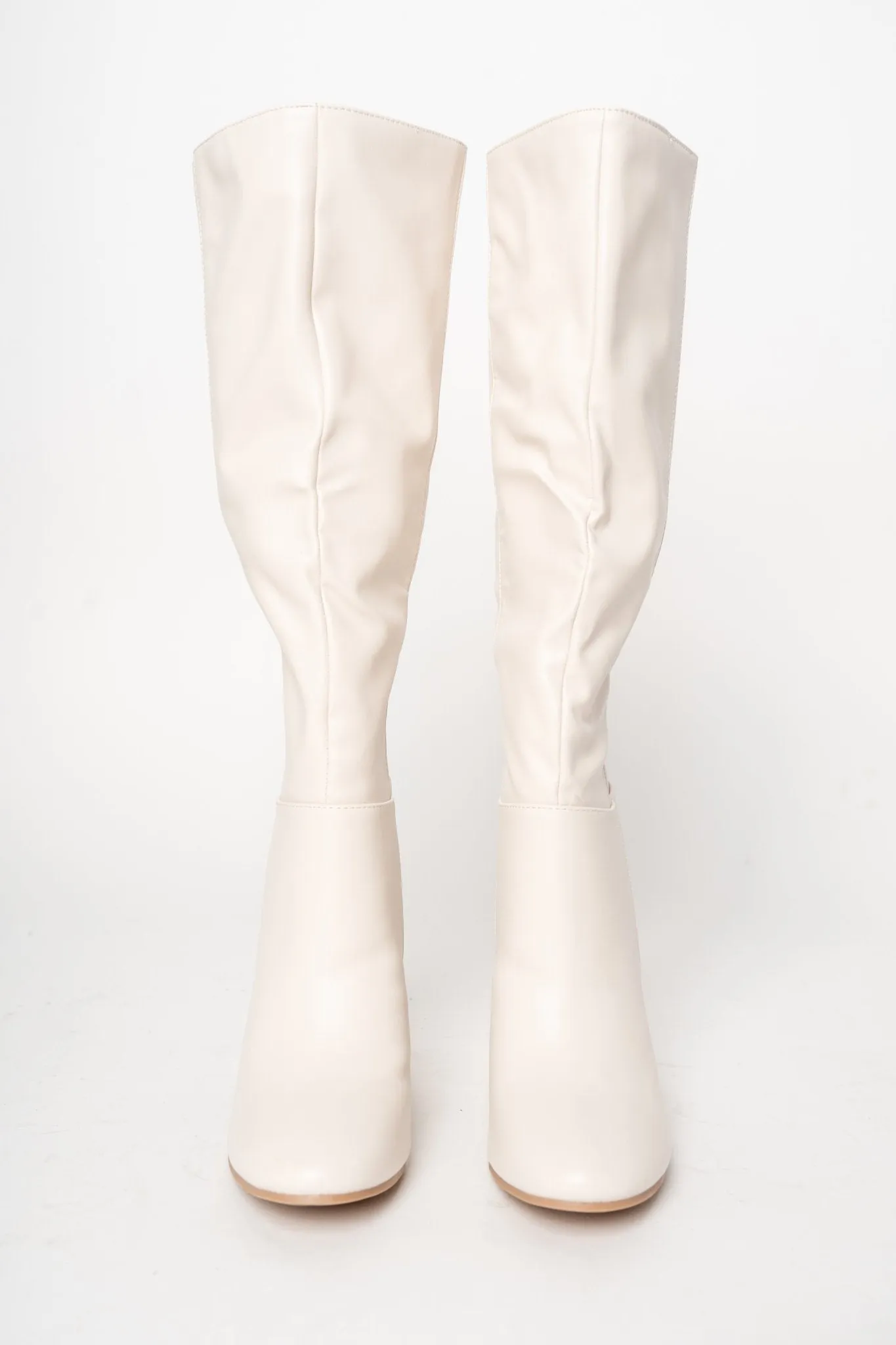 Malone knee high boots off white