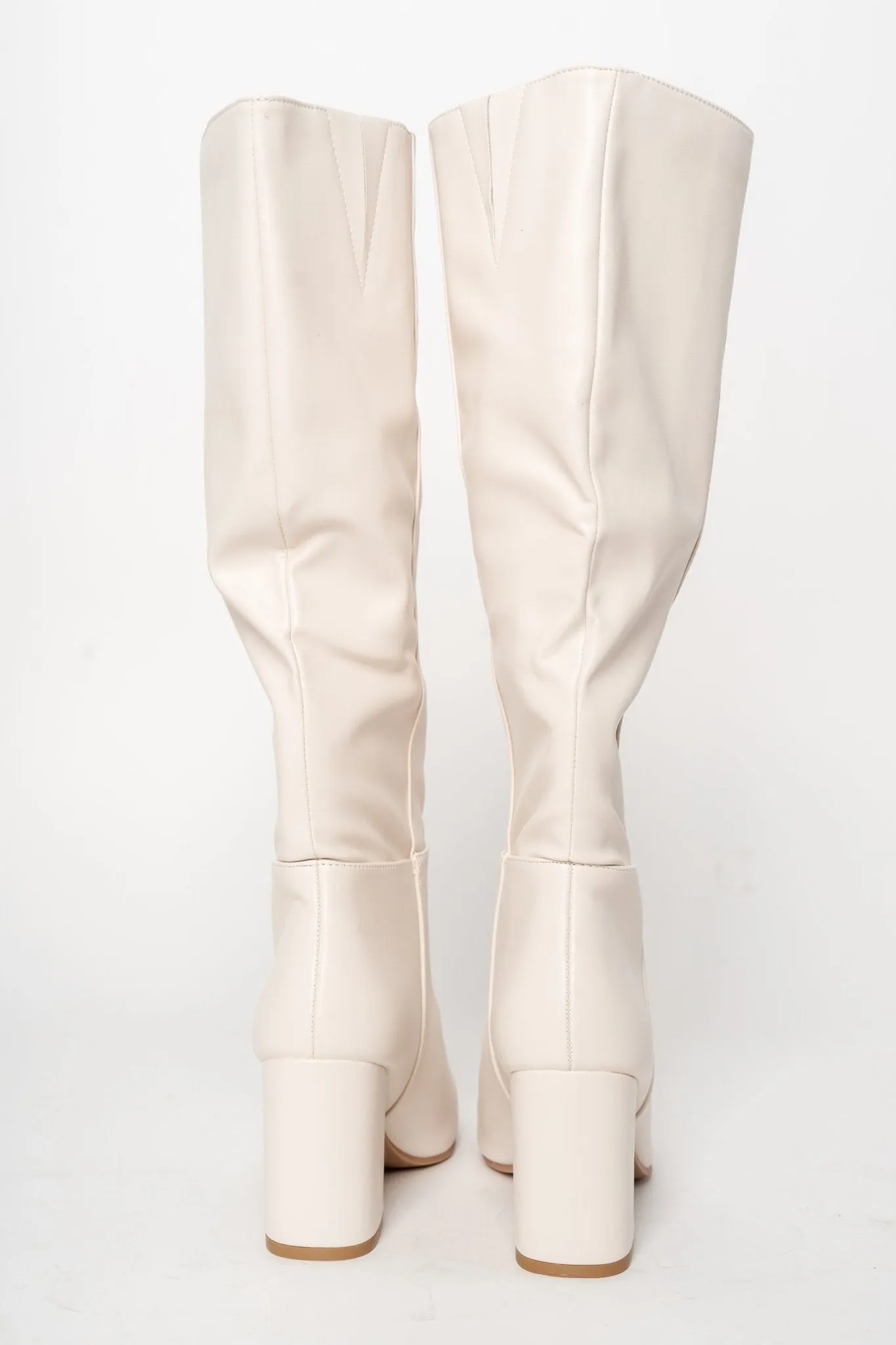 Malone knee high boots off white