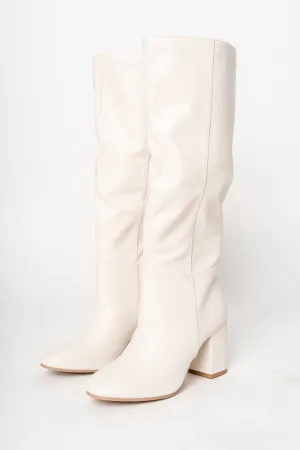 Malone knee high boots off white