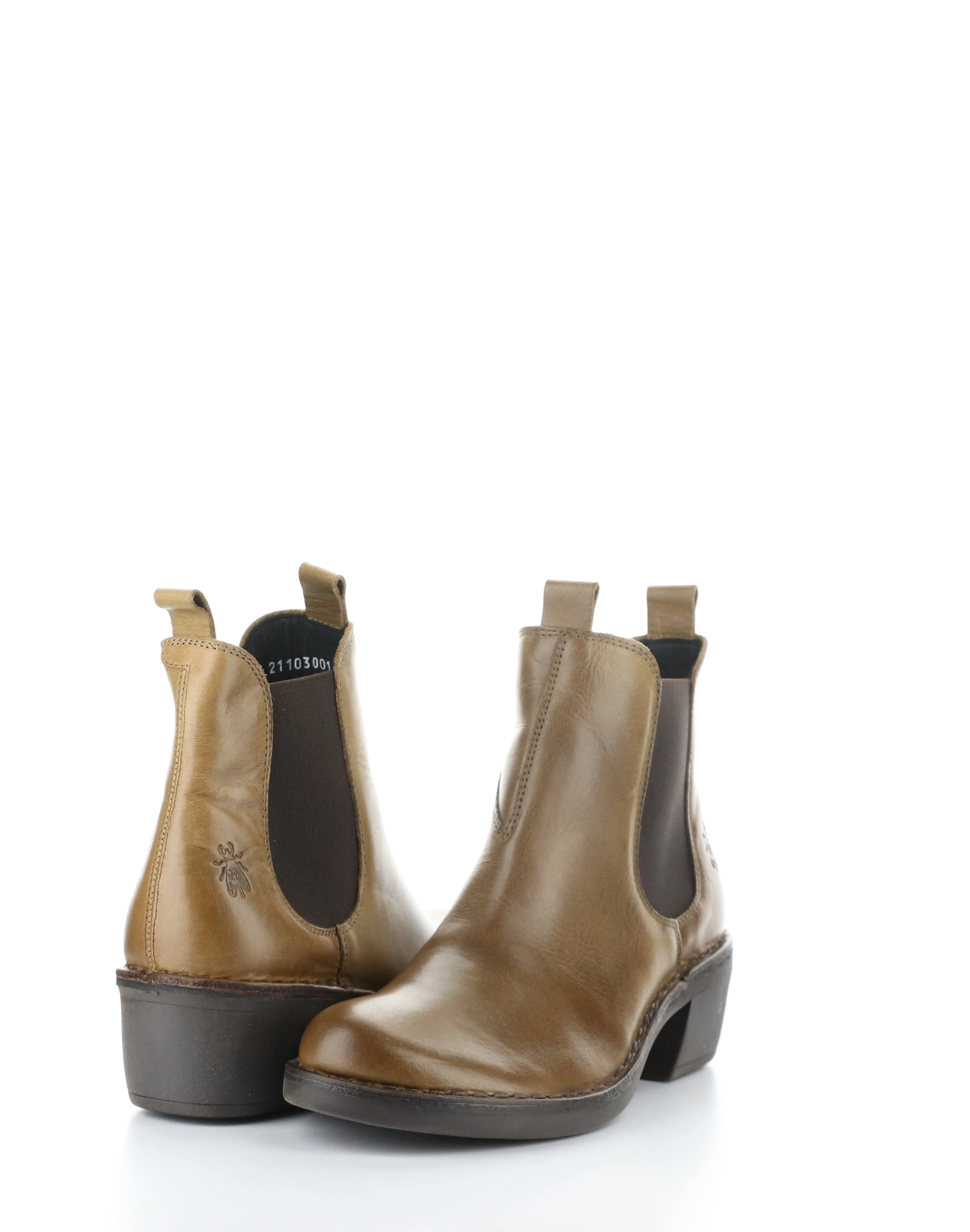 MEME030FLY CAMEL Round Toe Boots