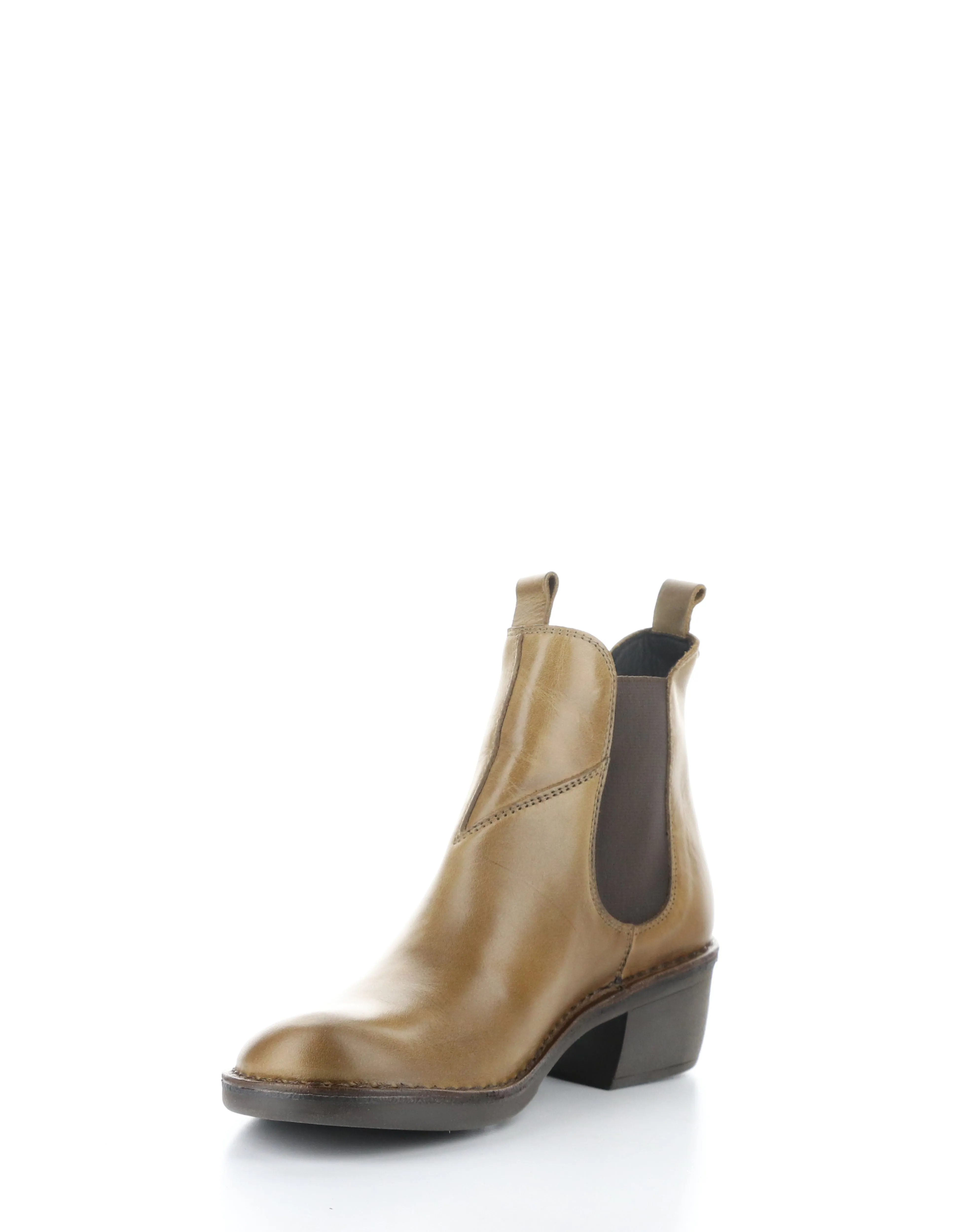 MEME030FLY CAMEL Round Toe Boots