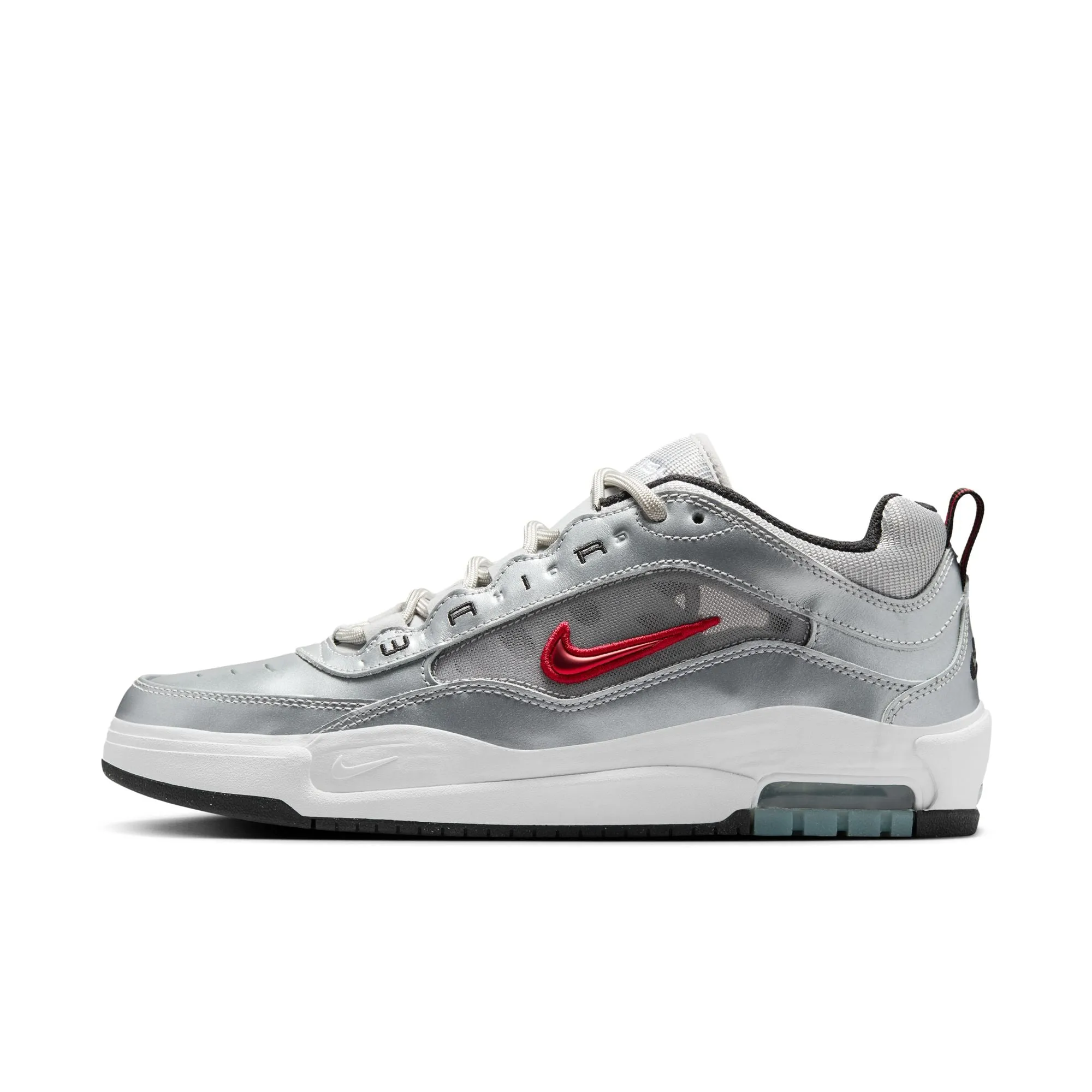 Nike SB Air Max Ishod Premium "Silver Bullet" - Metallic Silver/Varsity Red