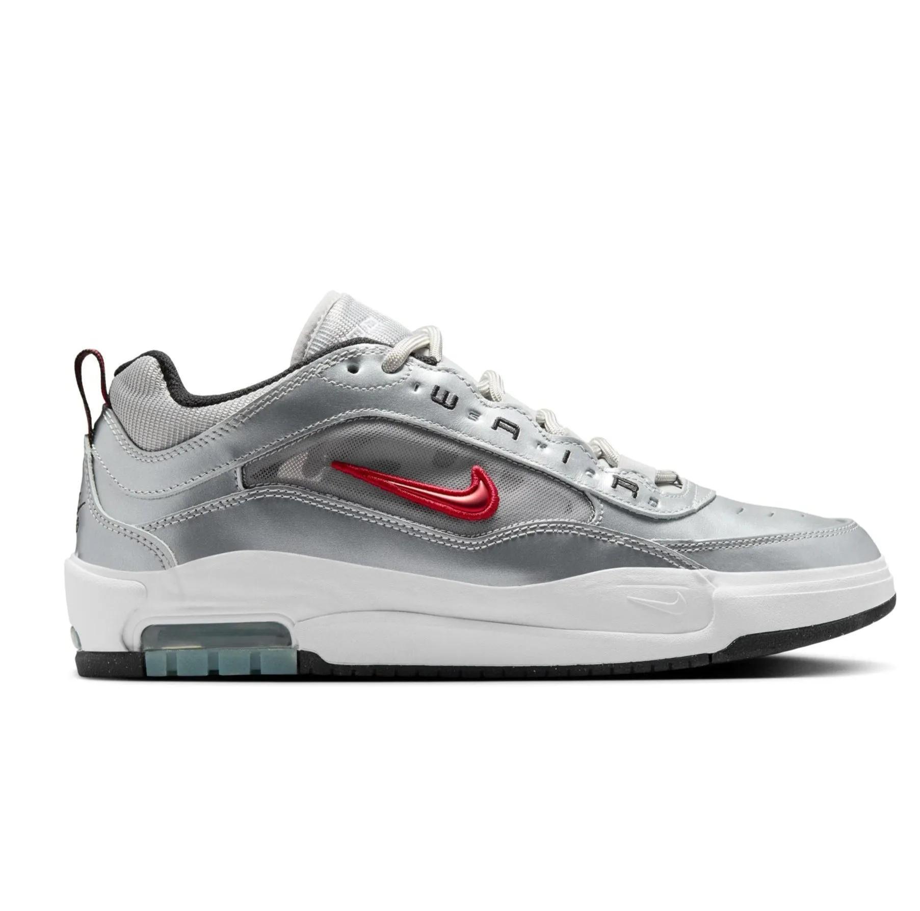 Nike SB Air Max Ishod Premium "Silver Bullet" - Metallic Silver/Varsity Red