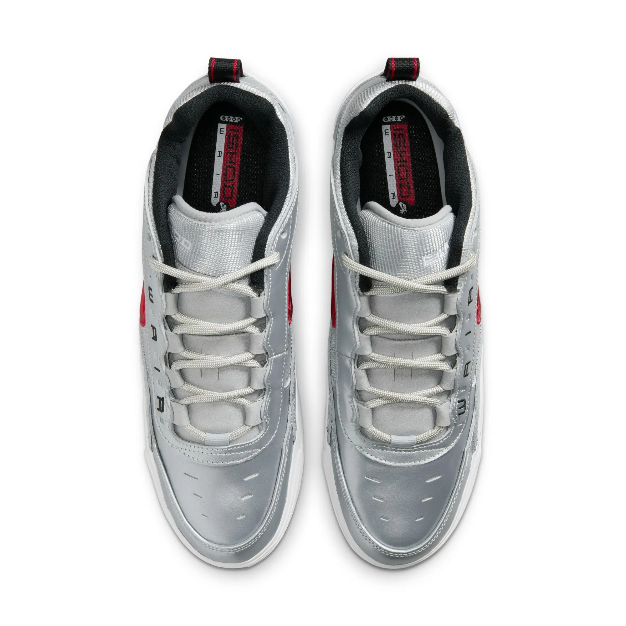 Nike SB Air Max Ishod Premium "Silver Bullet" - Metallic Silver/Varsity Red