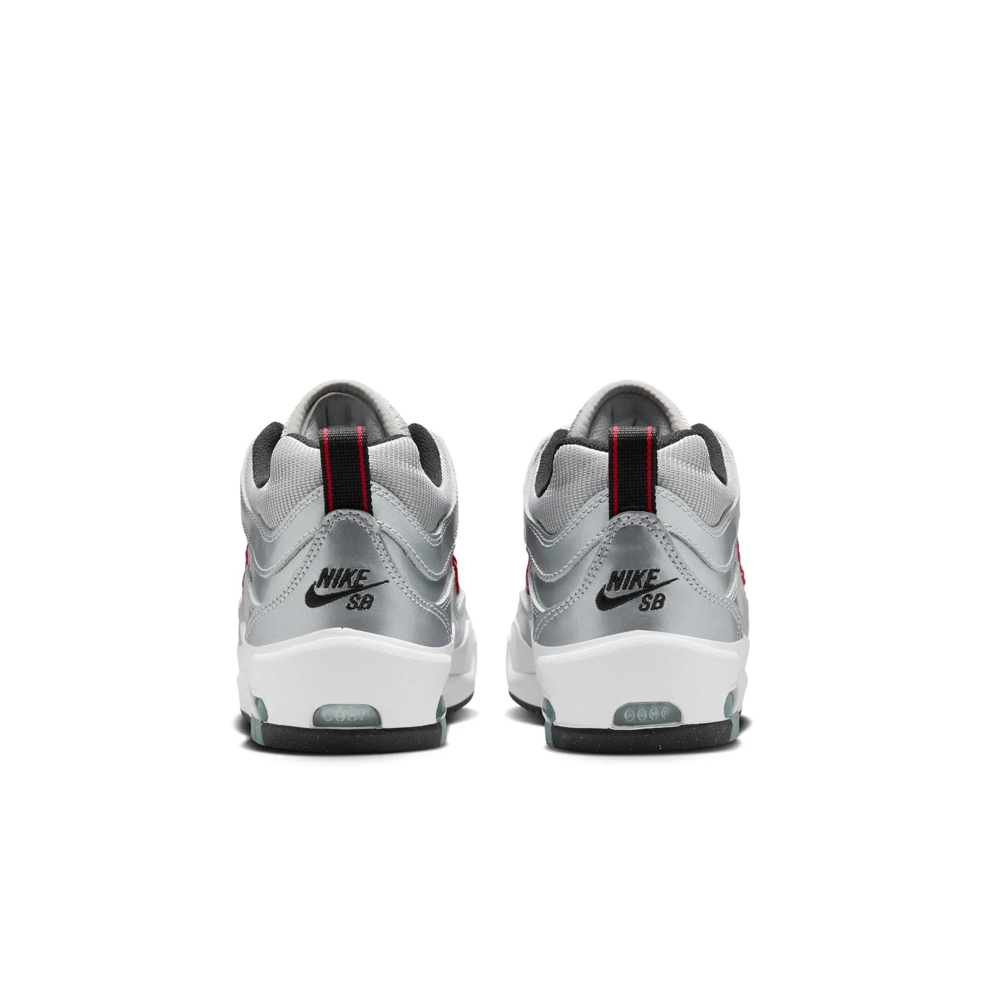 Nike SB Air Max Ishod Premium "Silver Bullet" - Metallic Silver/Varsity Red