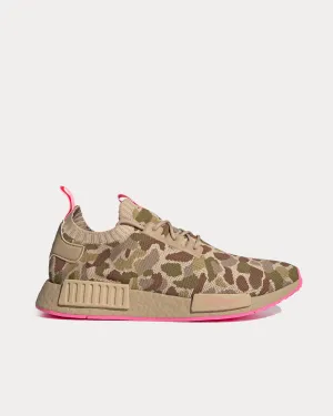 NMD_R1 Primeknit Pale Nude / Pale Nude / Hyper Pop Low Top Sneakers