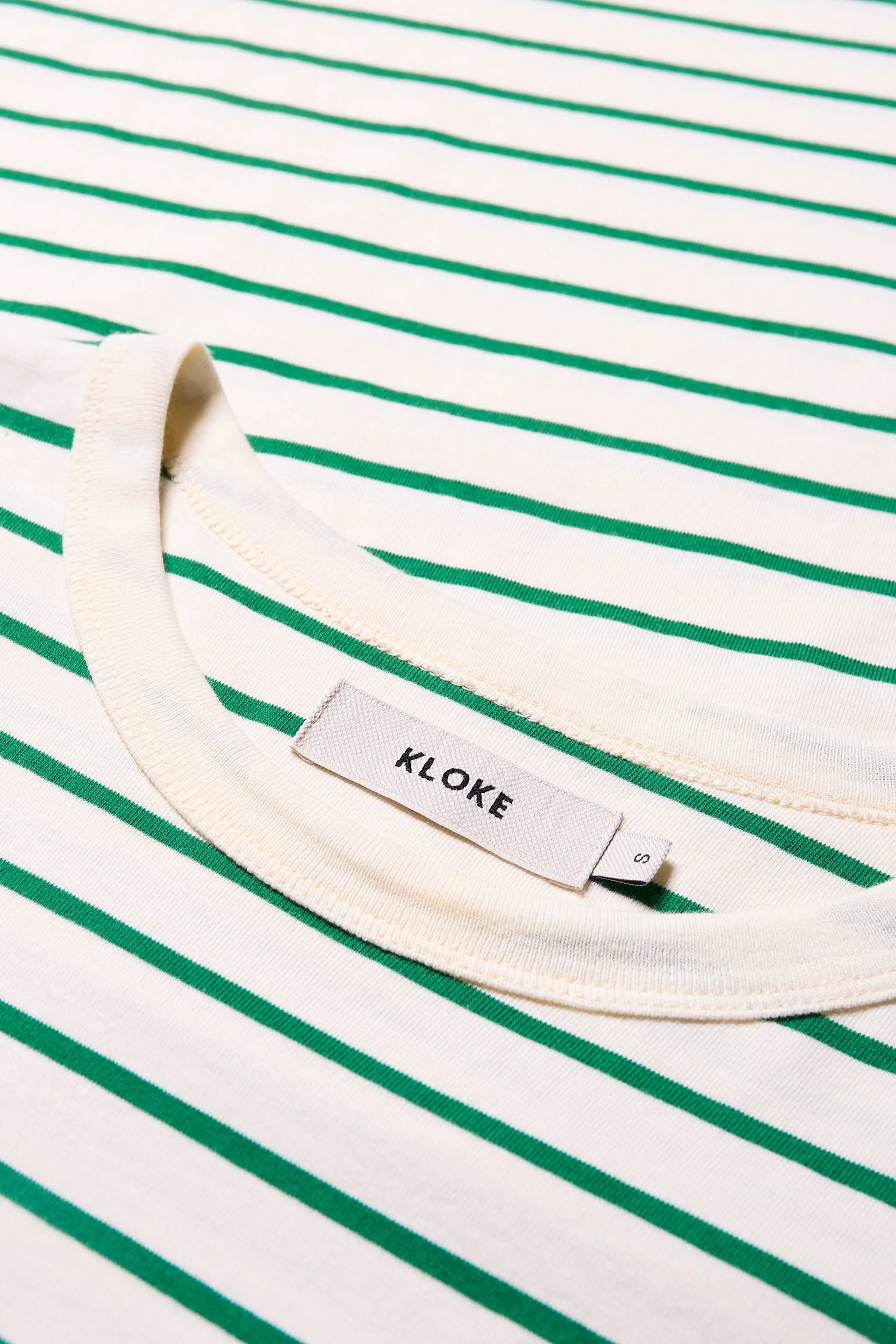 Obelisk Tee Green Stripe