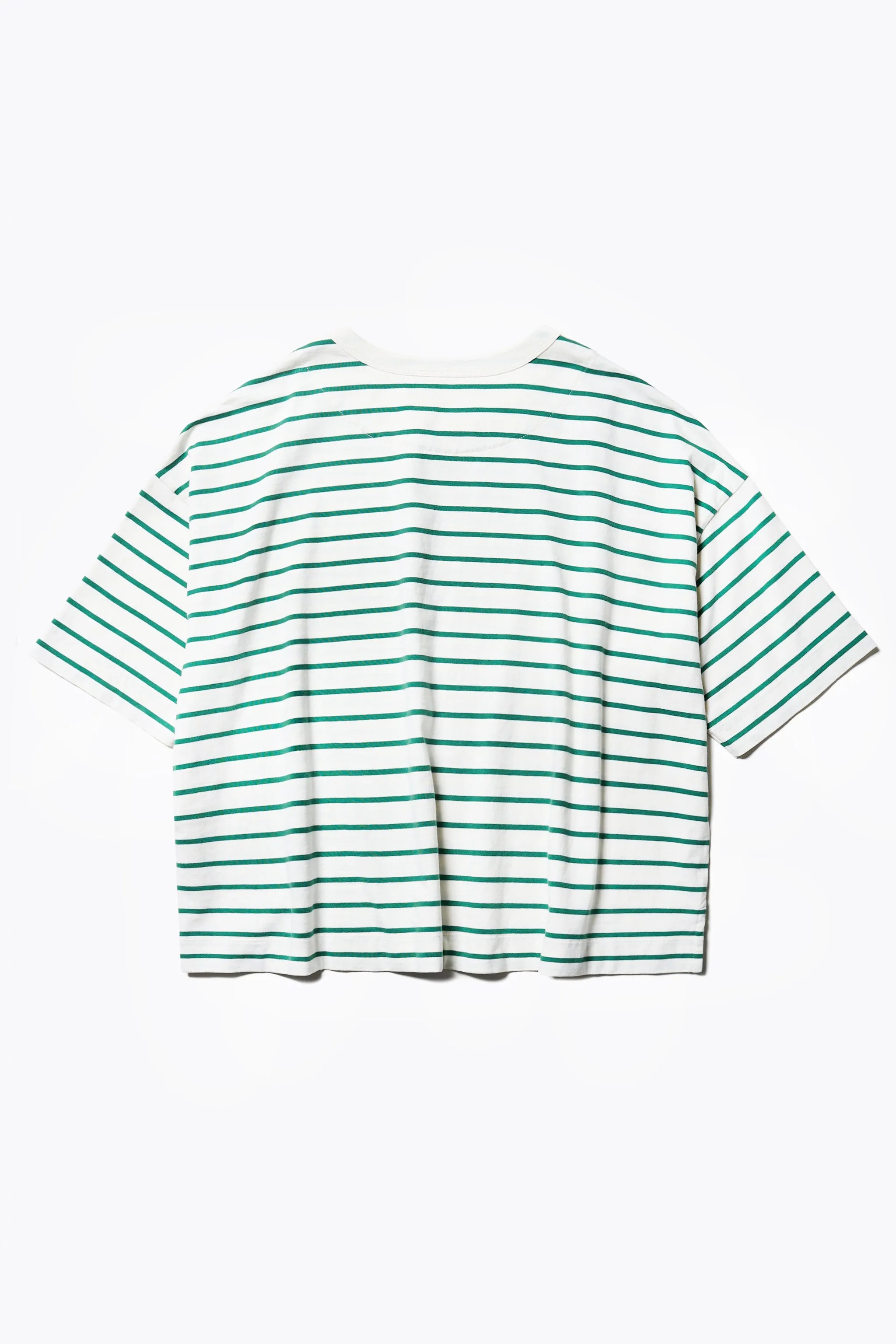 Obelisk Tee Green Stripe