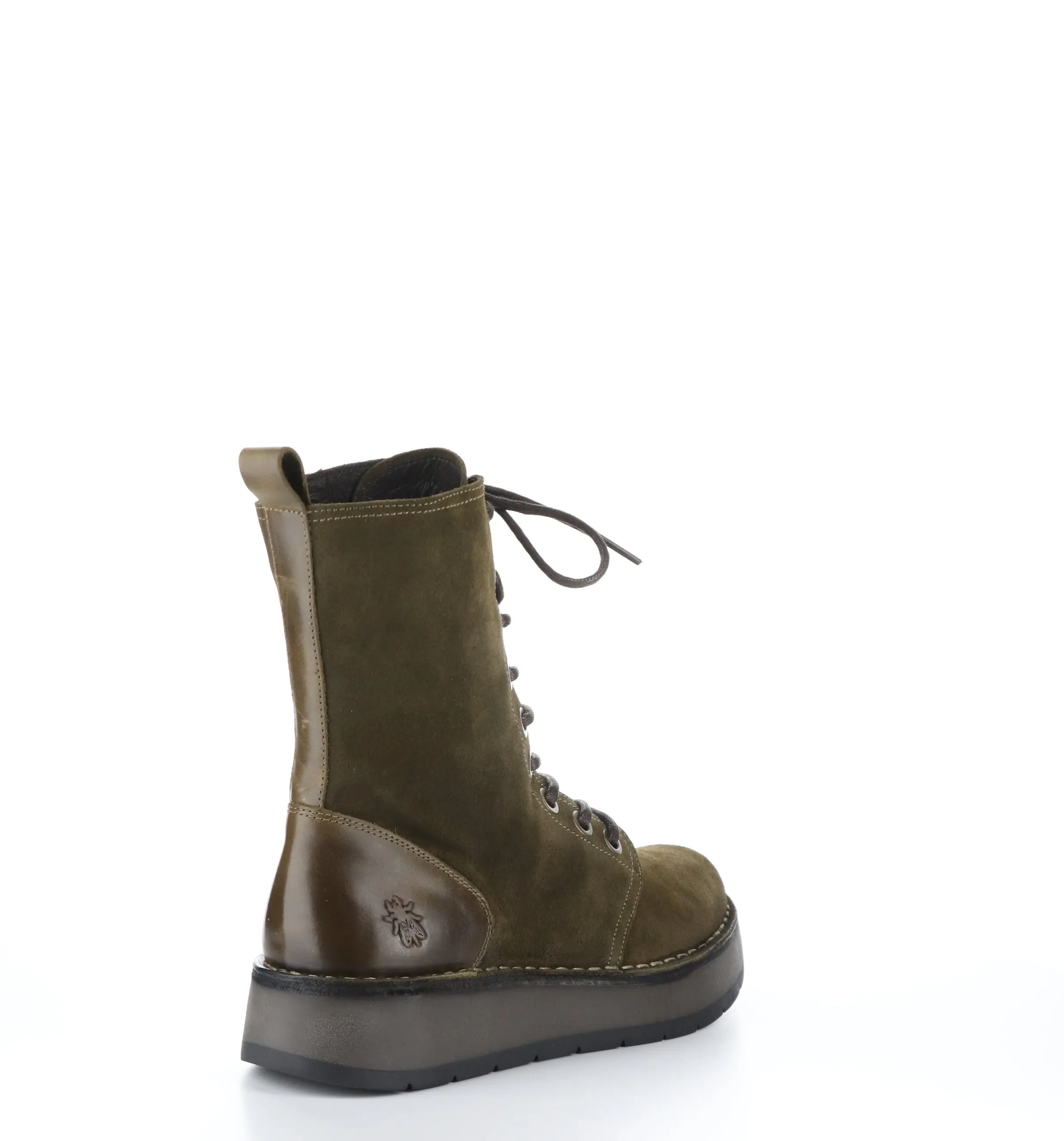 RAMI043FLY Sludge/Olive Zip Up Boots