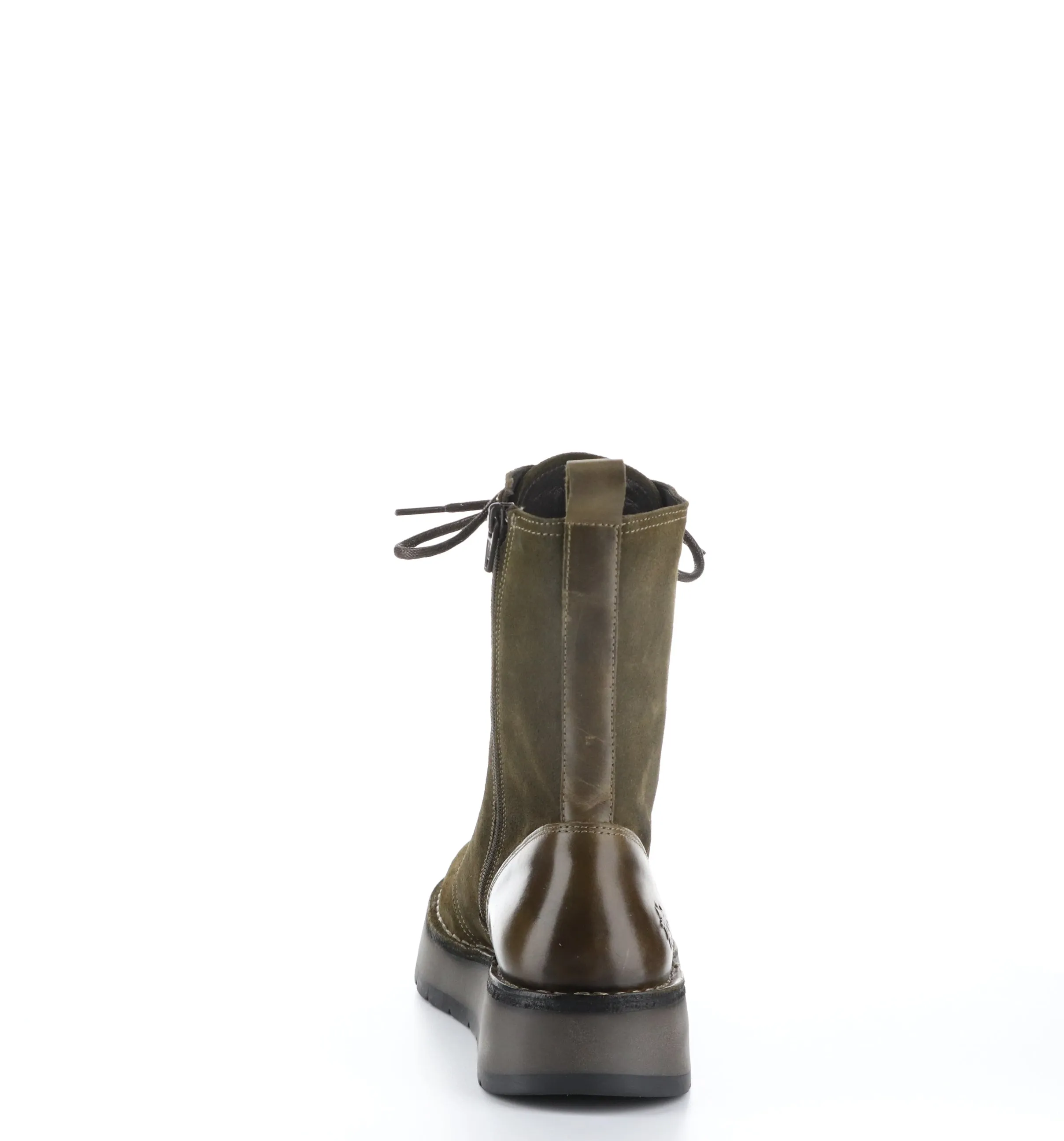 RAMI043FLY Sludge/Olive Zip Up Boots