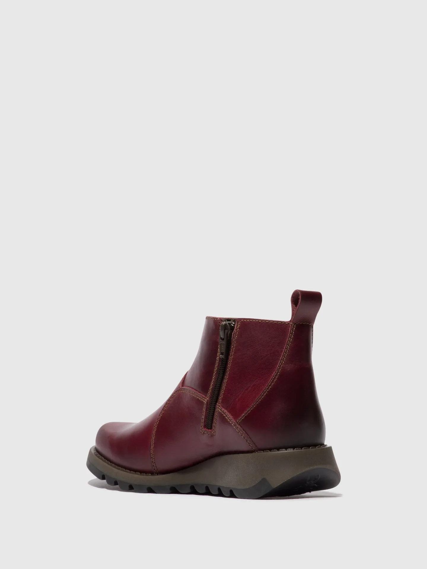 Zip Up Ankle Boots SELY918FLY PURPLE